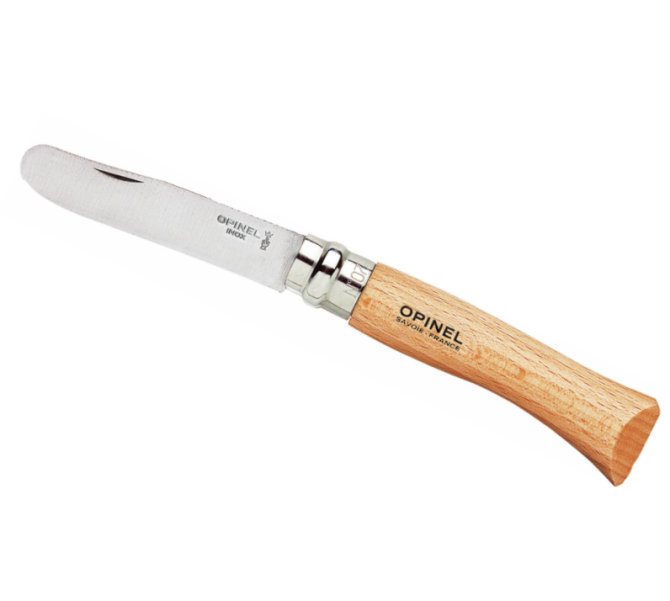 Opinel No.7 Round Ended Knife - Natural